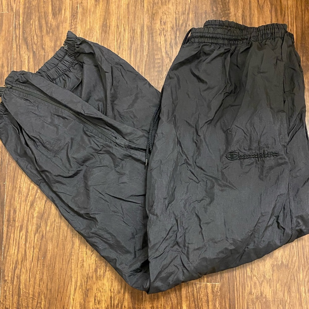 Champion Double Script Logo Track Pants Men Large